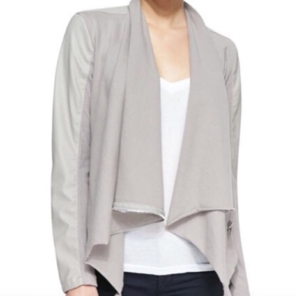 Blank NYC Private Practice Grey Waterfall Jacket